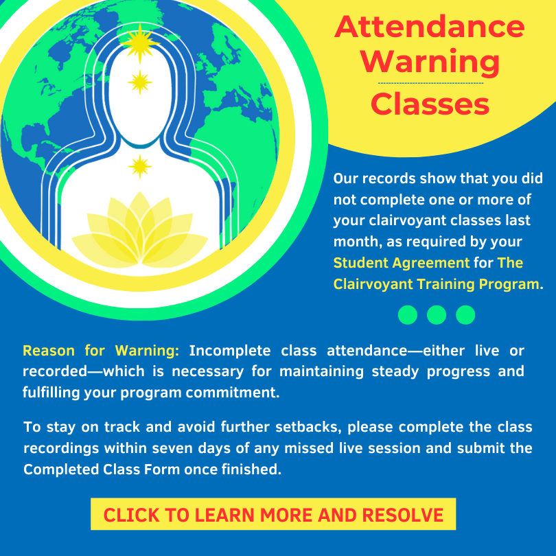 Attendance Warning - Clairvoyant Classes