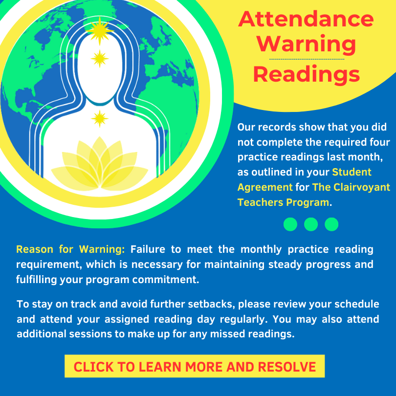 Attendance Warning - Practice Readings